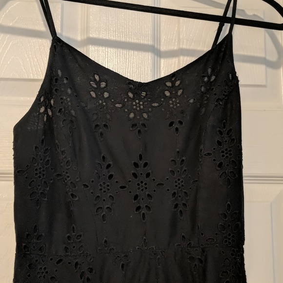 Black eyelet slip dress - Picture 2 of 5